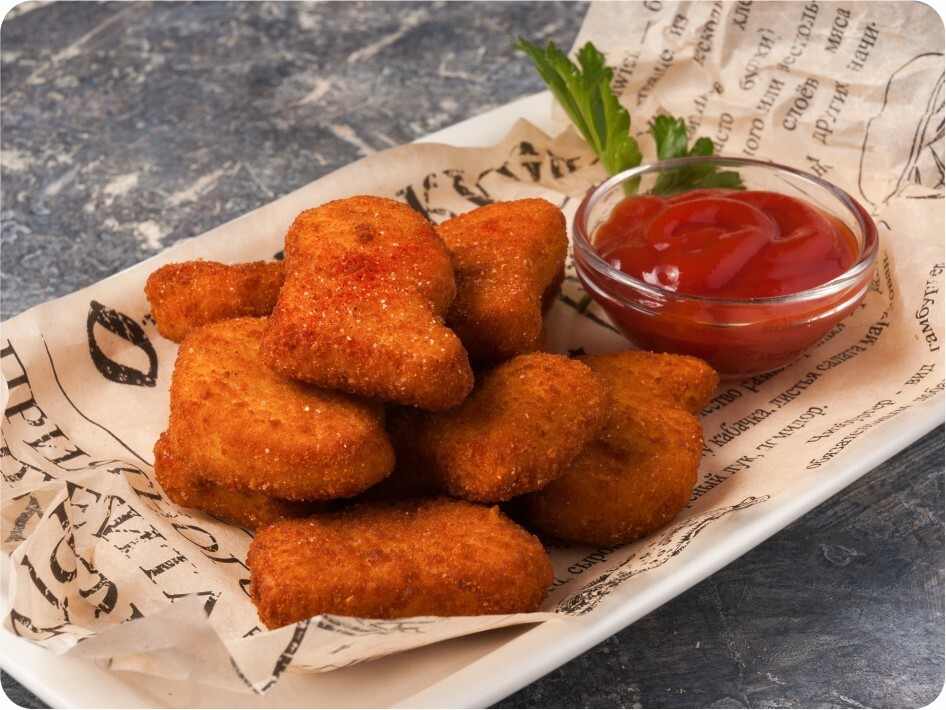 Наггетсы куриные 8шт (150г) Наггетсы куриные 8шт (150г)