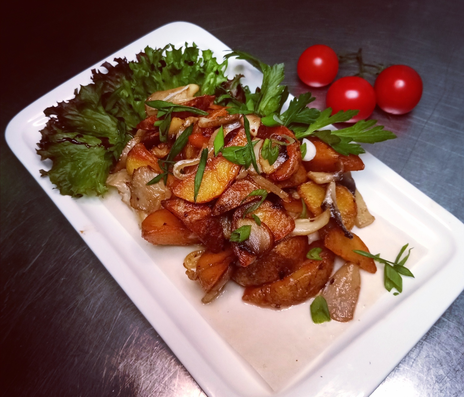 Деревенский картофель с грибами Деревенский картофель с грибами